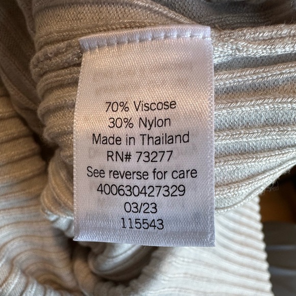 Sonoma Women’s Beige Ribbed Long Sleeve Maternity Dress NWT Size Maternity L - Picture 3 of 7